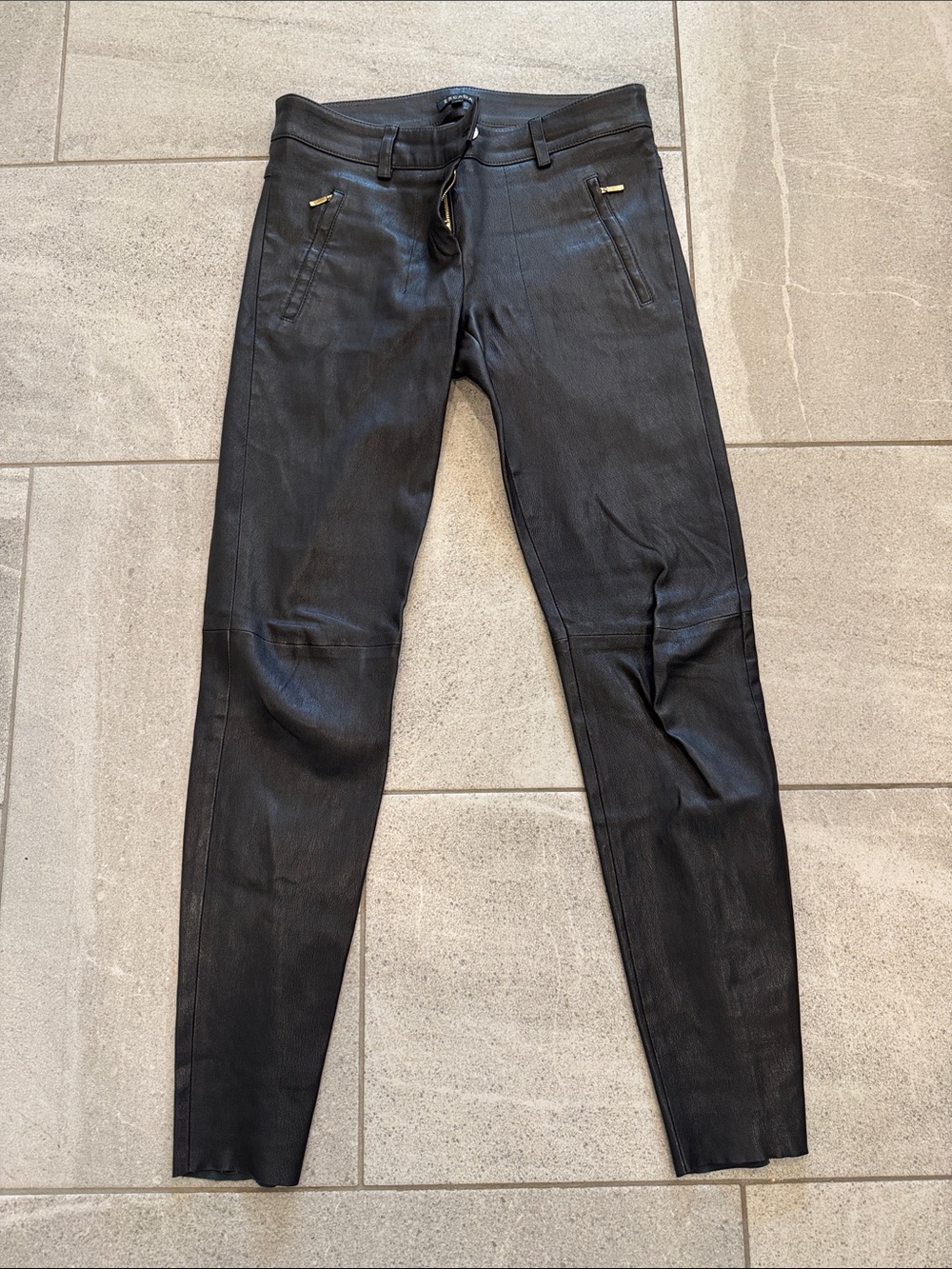 Escada Leather Pants, Sz 34